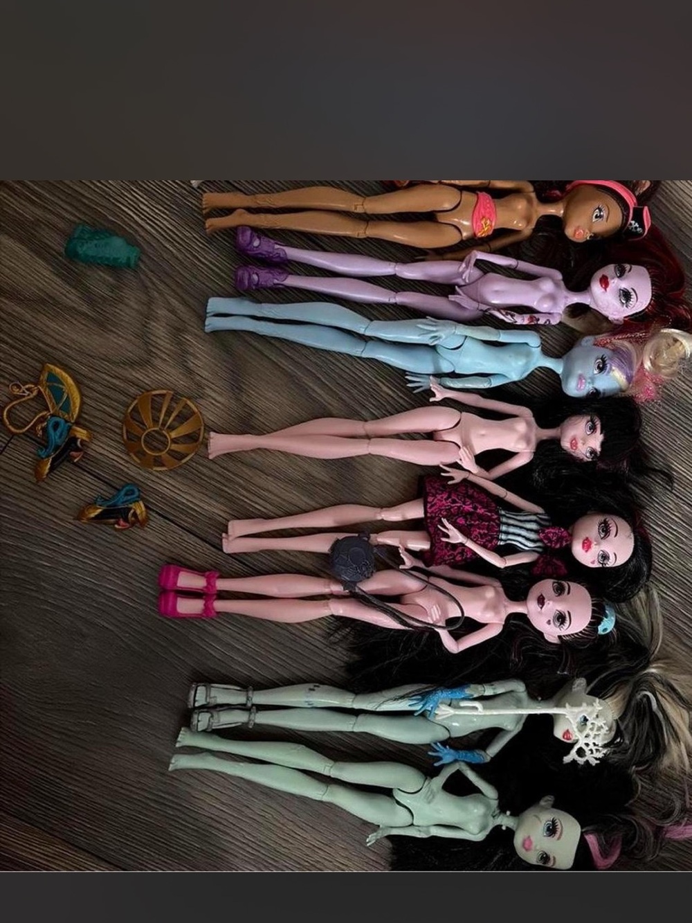 8 Monster high Dolls Set from 2012- Kids Toys